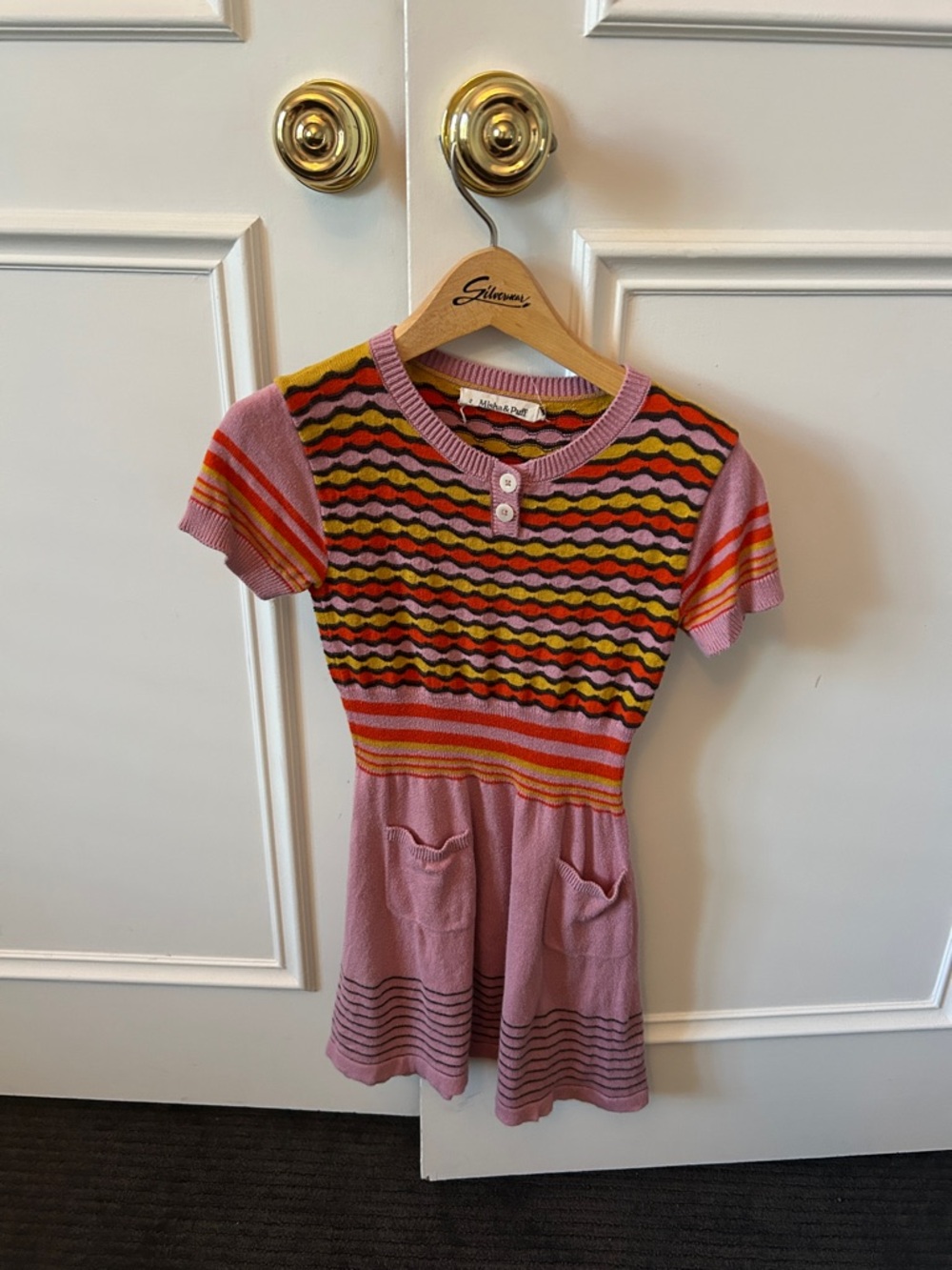 Misha & Puff Striped Knit Dress size 5